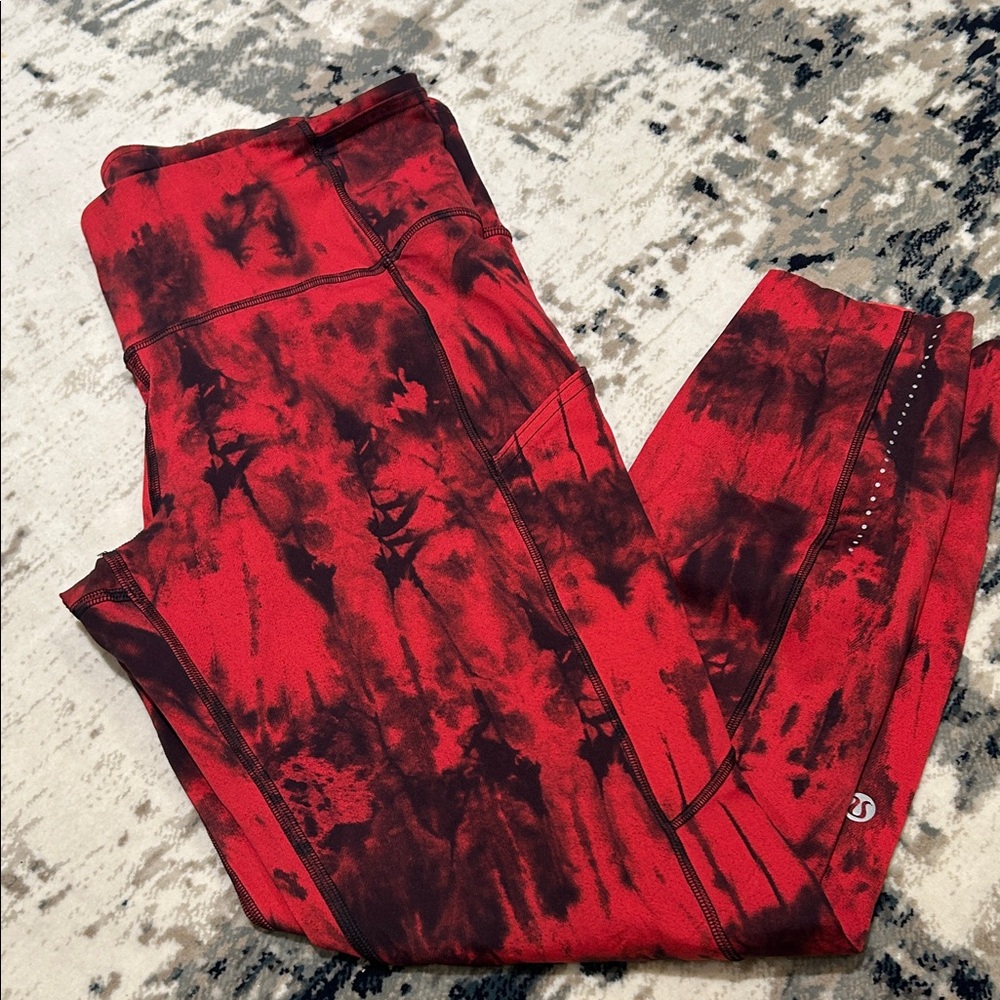 Lululemon crazy tie-dye leggings